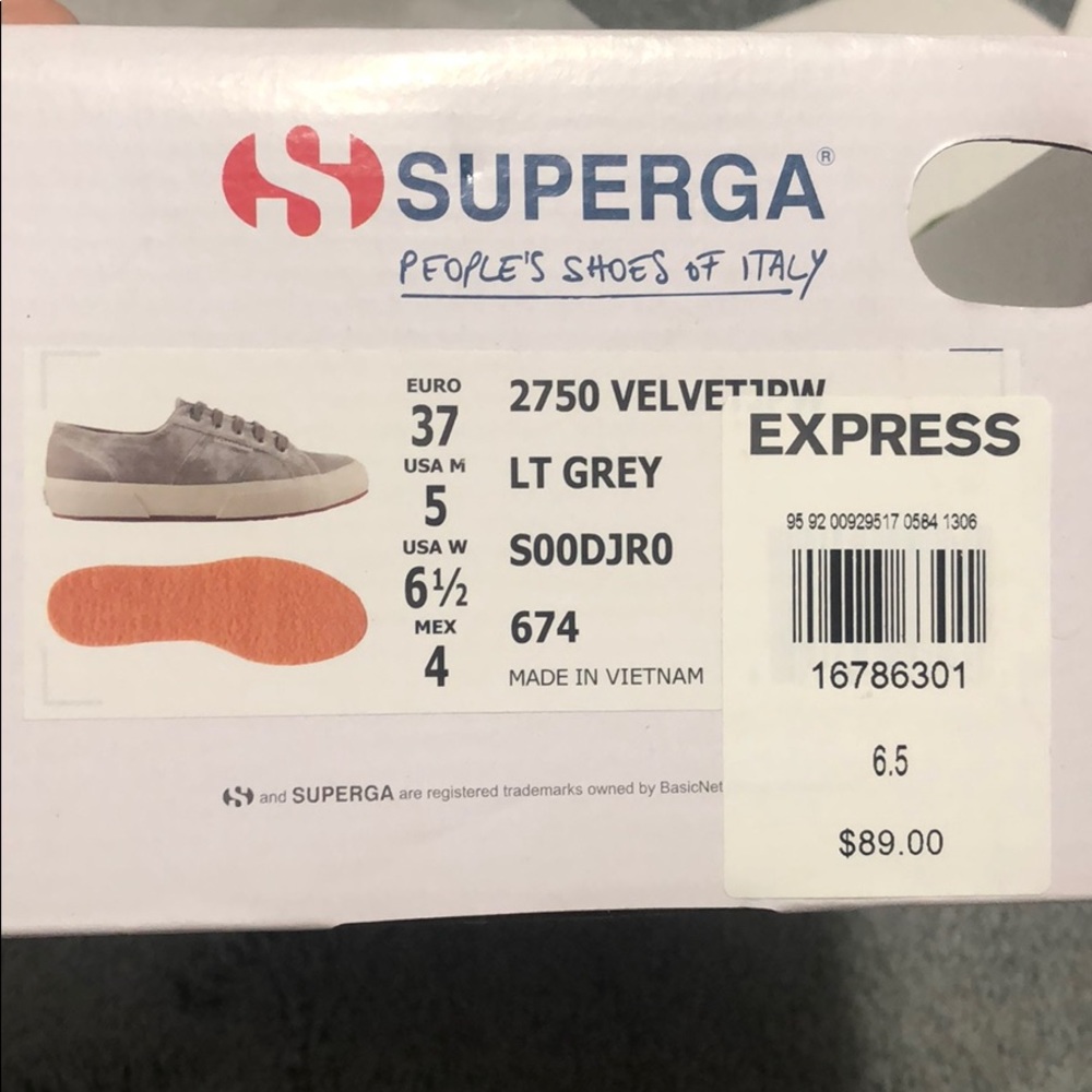 Light grey velvet Shoes